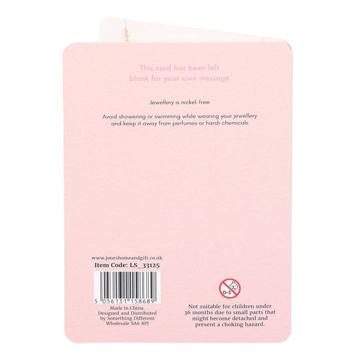 Collier Cœur en Émail Meilleure Amie Carte de Vœux de la Saint-Valentin