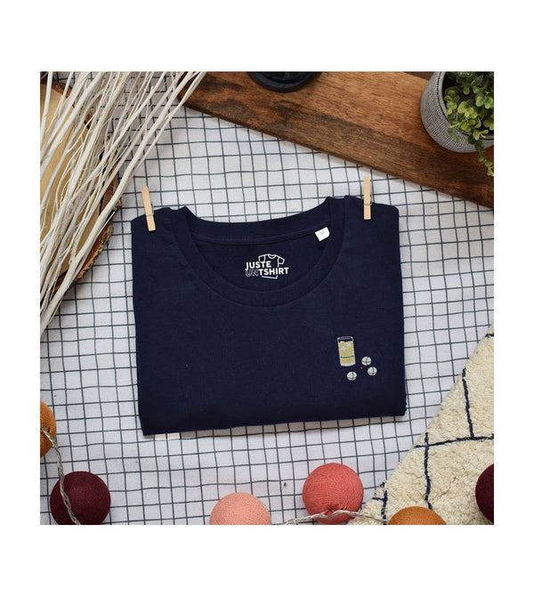 T-shirt Brodé - Pastis Pétanque - t-shirt brodé Juste un T-shirt
