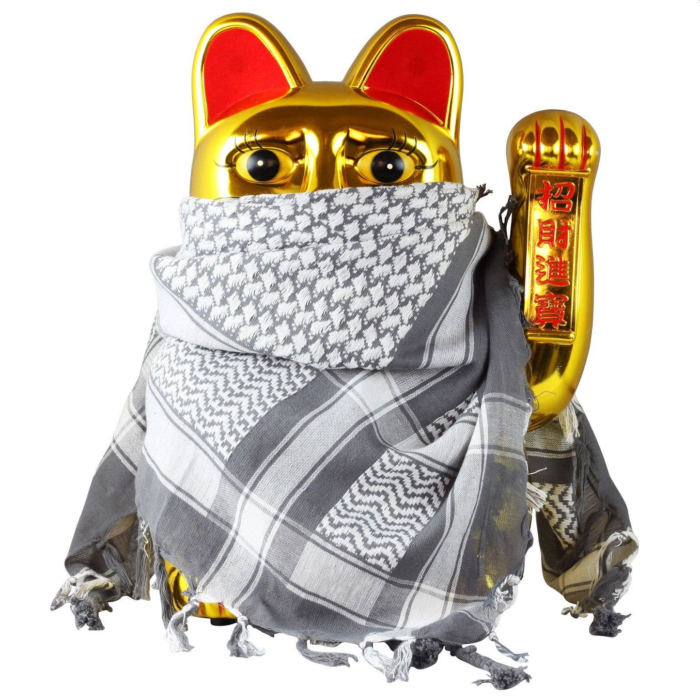 Maneki-neko gelukskat, golvende kat, 40 cm, goud