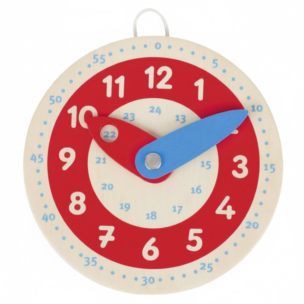 Horloge en Bois pour Apprendre à Lire l'Heure