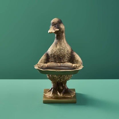 Porte-cartes Canard Or, Résine