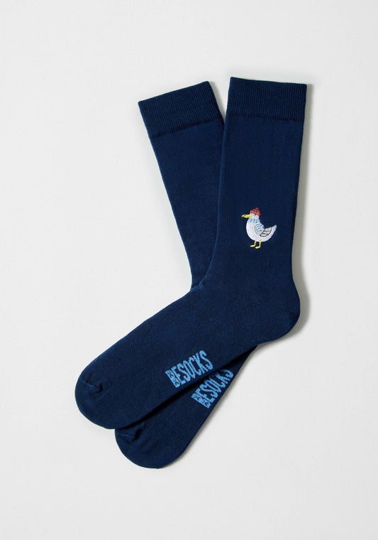 BeSeagull Embroidered Socks