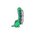 Pin's Diplodocus Bibliophile