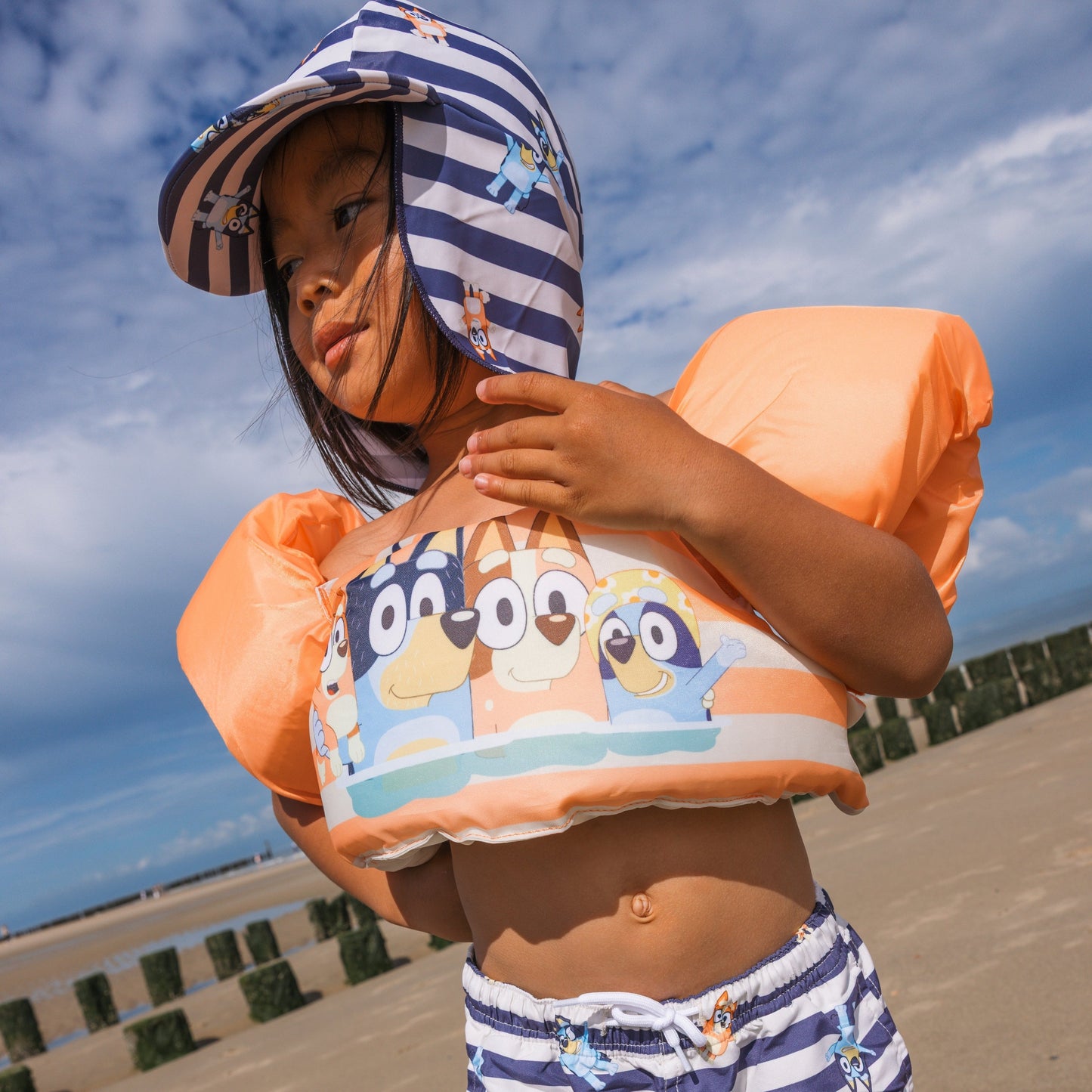 Bundle Swimwear - Orange/Green - Bluey