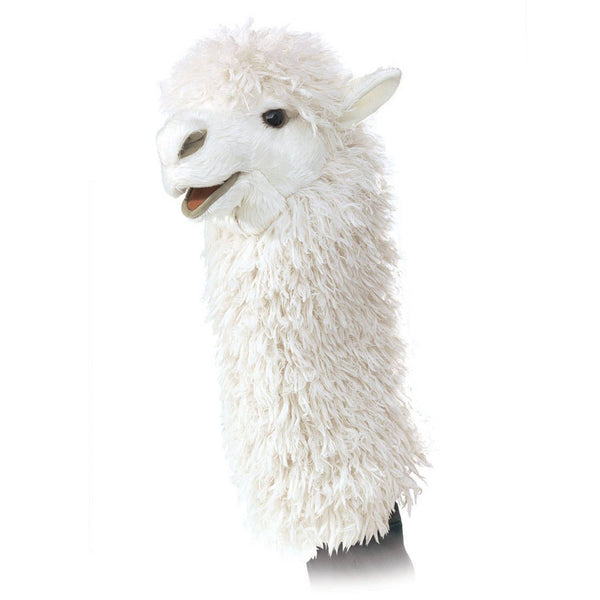 Marionnette à main Lama pour la scène de marionnettes 2885/ Alpaca Stage Puppet Folkmanis réaliste
