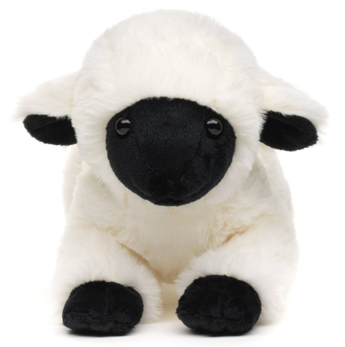 Peluche agneau noir et blanc