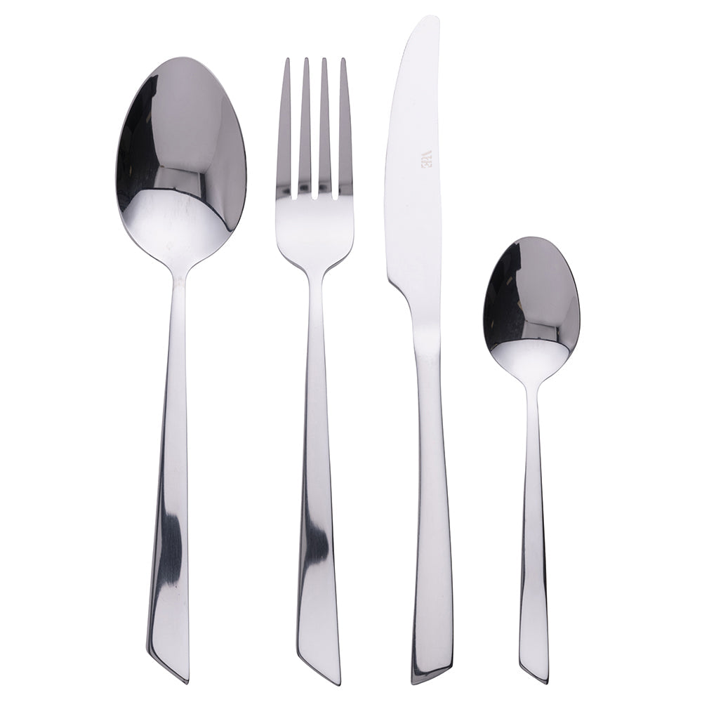 CUT CUTLERY SET 24 PCS SHINY SILVER - 5901279