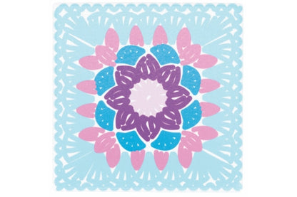 CROCHET SQUARE TILE 20CM 6 ASS. - 5901286