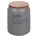 VICTIONARY COFFEE JAR W BAMBOO LID# - 5904321