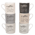 VICTIONARY CLASSIC SET 6 COFFEE CUPS # - 5906603