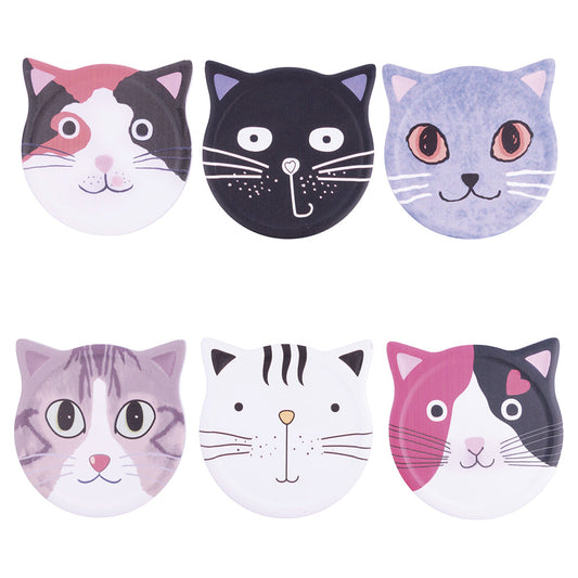 COLOURED CAT SMALL TILE 6 ASS - 5909049