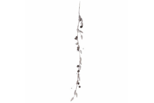 SILVER PINE BRANCH WITH HOOK 120L - 5909557