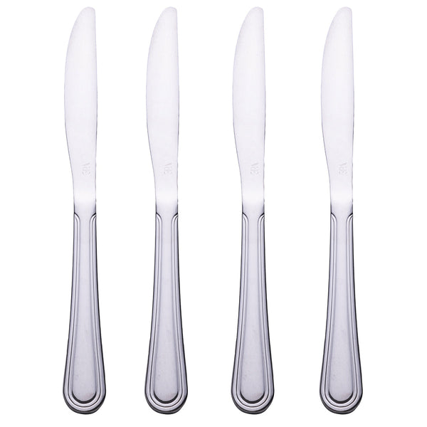 ANTIQUE SET 4 KNIVES 18 0 SILVER POLISHED - 5911362