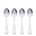 ANTIQUE SET 4 SPOONS 18 12 SHINY SILVER - 5911365