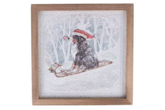 30 CM WOODEN SLIDE PAINTING - 5914331