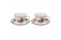 VINTAGE XMAS SET OF 2 CUPS WITH SAUCERS - 5919063