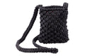 BLACK MACRAME MINI BAG / SHOULDER BAG - 5919880