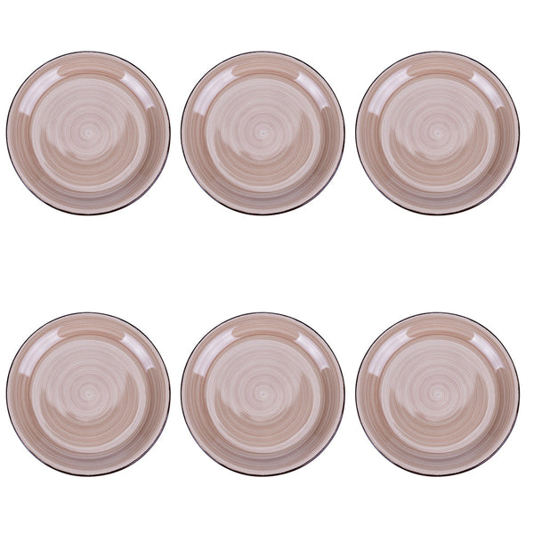 4 TONES SET 6PCS FRUIT PLATE TERRACOTTA - 5920542