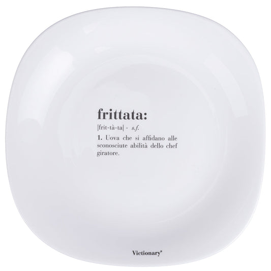 VICTIONARY SQUARED DINNER PLATE OPA D28CM OMELETTE - 5920676