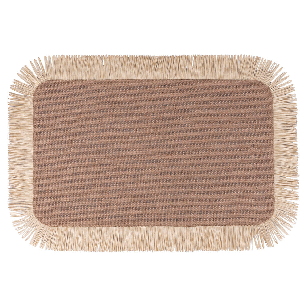 JUTE PLACEMAT RECT.   PAPER BANGS - 5921032