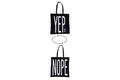 BIGISMORE TOTE BLACK/YEP NOPE - 5921035