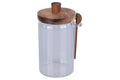 BOROSILICATE AND ACACIA JAR W/SPOON 750ML - 5921304