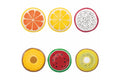 6 Fruit Plates FRUIT FOR ONE Porcelain Set 5921916