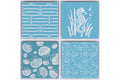 SET 4 COASTERS 4 ASS / TOURQUOISE - 5922315
