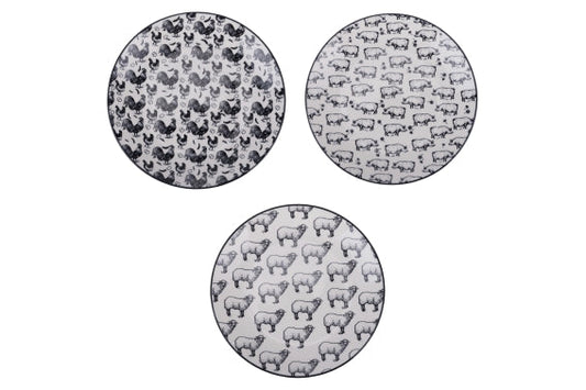 FARM FRUIT PLATE 3 ASS PATTERN - 5922895