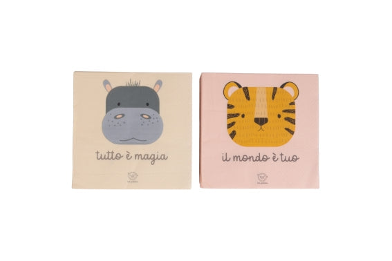 LES PETITES VDE SET 30 PAPER NAPKINS 33X33 RANDOM DECORATION - 5923670