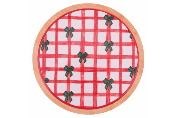 XMAS RIBBON DECORATIVE TILE.20CM - 5924194