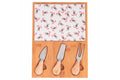 XMAS FLAKES CUTTING BOARD SET 21.5X30.5 3 KNIVES - 5924215
