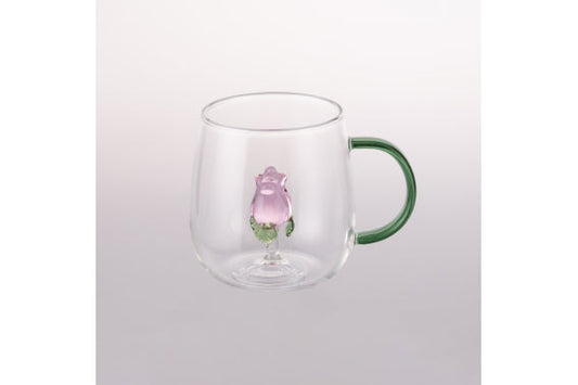 BOROSILICATE MUG FLOWER 3D 450ML - 5924296