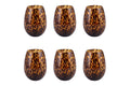 JAMILA SET OF 6 560ML AMBER WATER GLASSES - 5925099