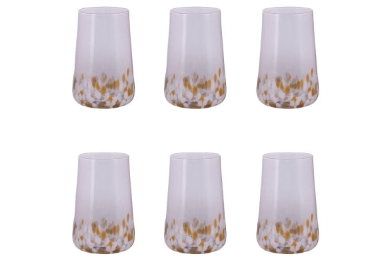 LILIA GOLD SET OF 6 WATER GLASSES 590ML - 5925106