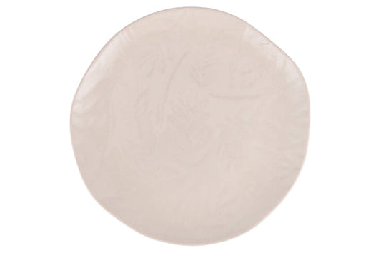 WHITE XMAS DINNER PLATE 27CM - 5925576