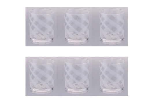 VERTIGO SET OF 6 WHITE WATER GLASSES 340ML - 5925973