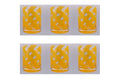 VERTIGO SET OF 6 YELLOW WATER GLASSES 340ML - 5925975