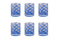 VERTIGO SET OF 6 BLUE WATER GLASSES 340ML - 5925977