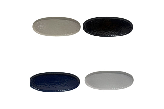 48X20CM OVAL MELAMINE PLATE 4 ASS - 5926098