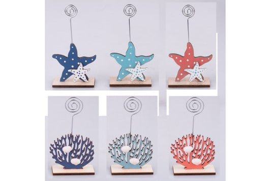 OCEAN PLACEHOLDER CORAL/STAR 7.5X3.5X9CM 6ASS - 5926429