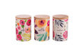 NEW ACQUERELLO SET OF 3 JARS 750ML CERAM/BAMBOO - 5926460