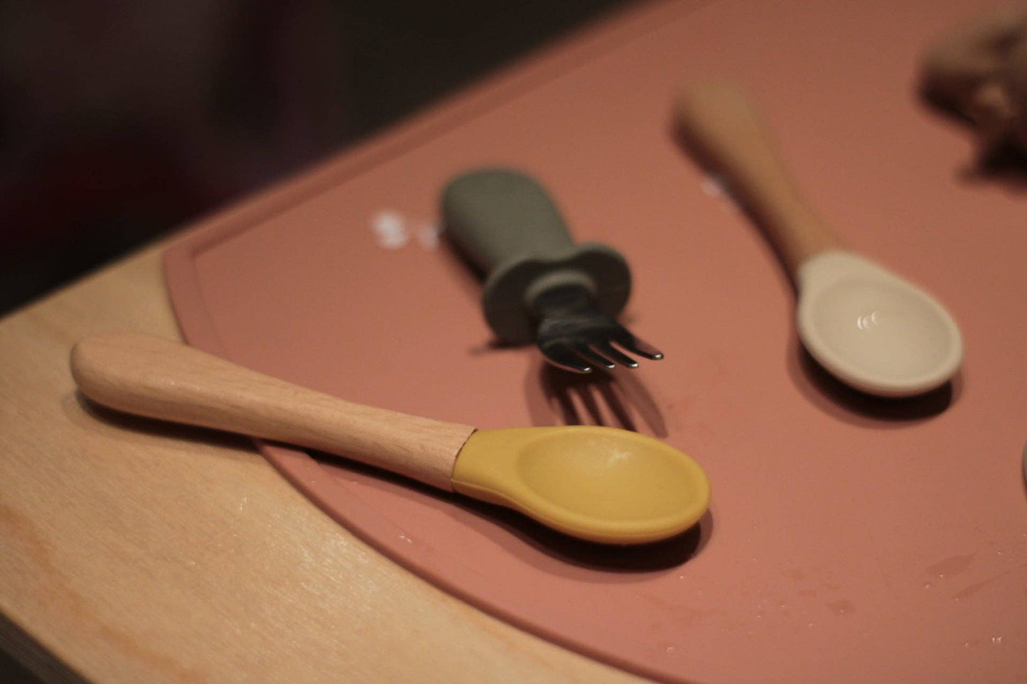 Siliconen placematset - Kersen & Perzik