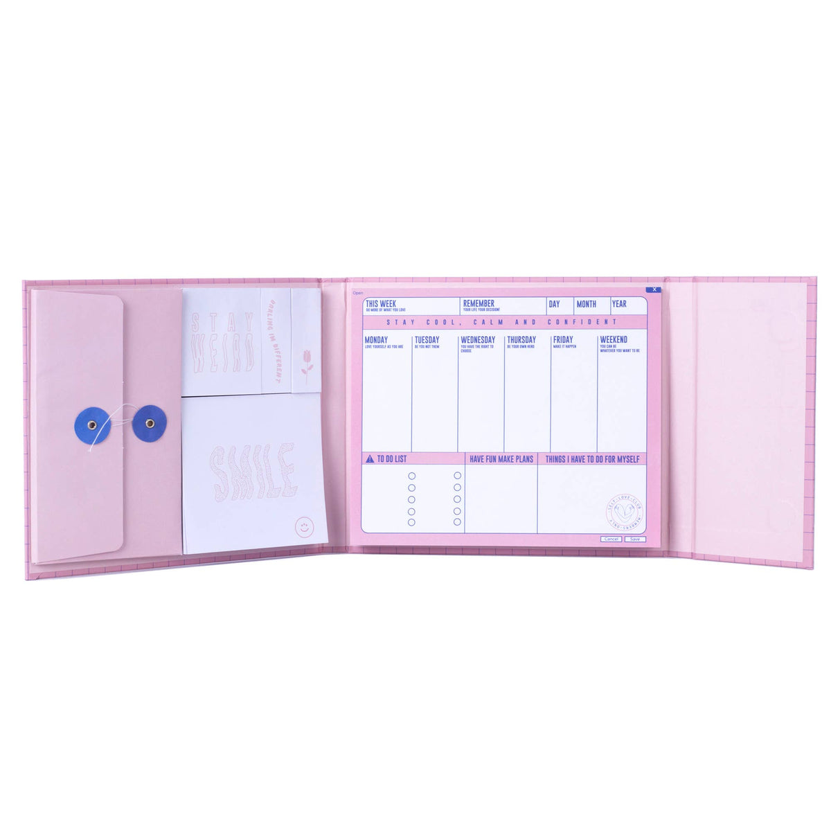 Planificateur Hebdomadaire pour Filles