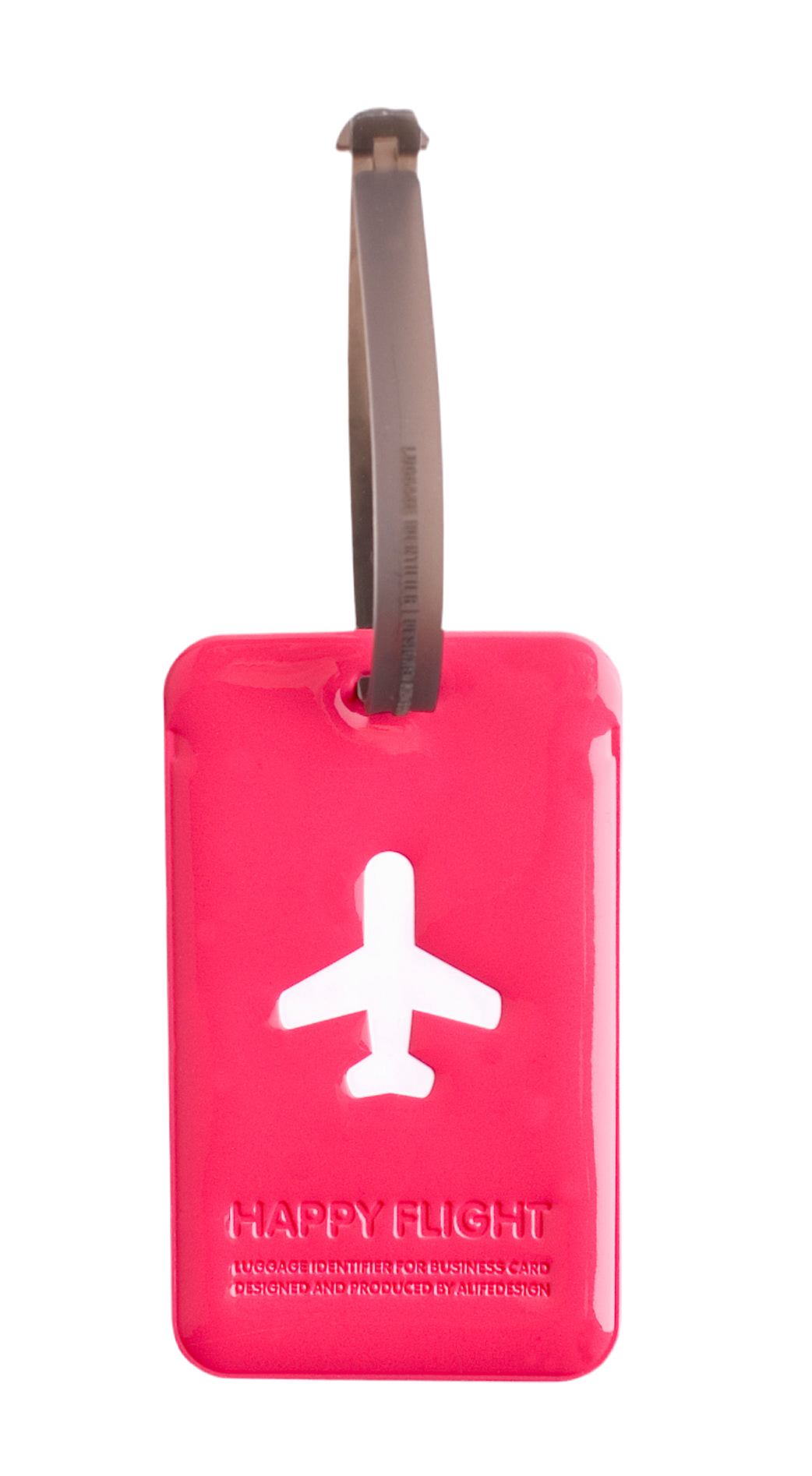 Etiquette de bagage rectangle