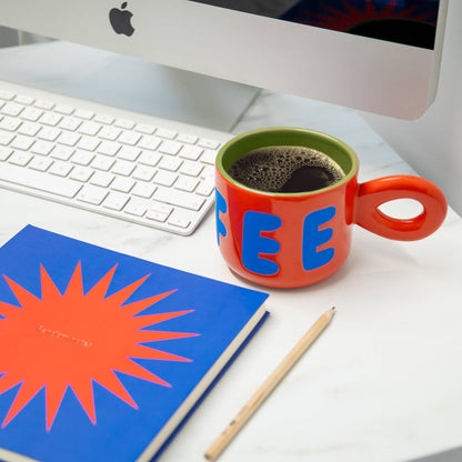 Mug à Café Rouge Helio Ferretti Vue 1