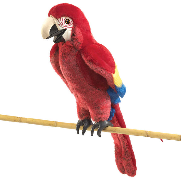 Marionnette à main Ara/Ara rouge 2362 Folkmanis réaliste