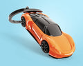 Orange Supercar Keychain