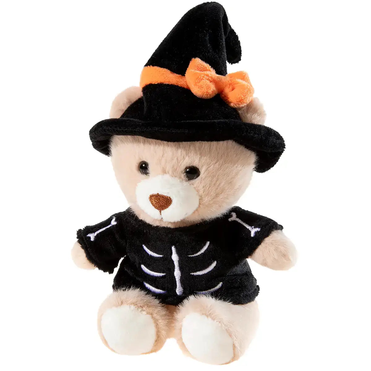 Peluche Halloween Ours Sorcière Squelette - 15 cm