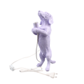 Tafellamp - Teckellamp - Polyhars - Lila - E14 - 10x15x38cm
